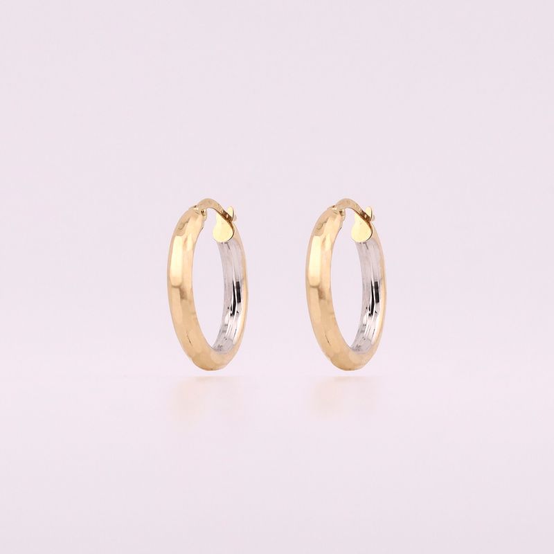 Arracadas Facetadas Tns 14k 2.1g