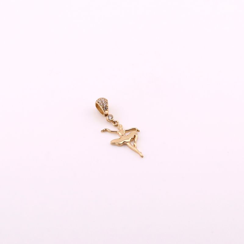 Dije Bailarina C/p Bca 14k 1.2g