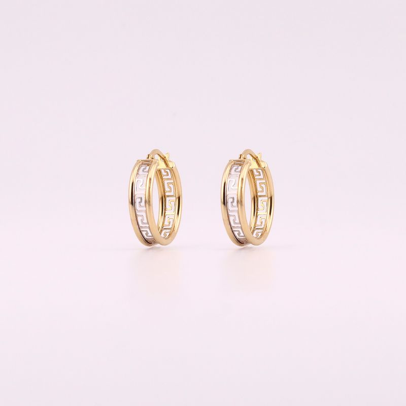 Arracadas Griegas  14k 2.1g