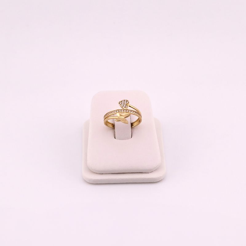 Anillo Mariposa /corazon C/p 10k 1.4g #6