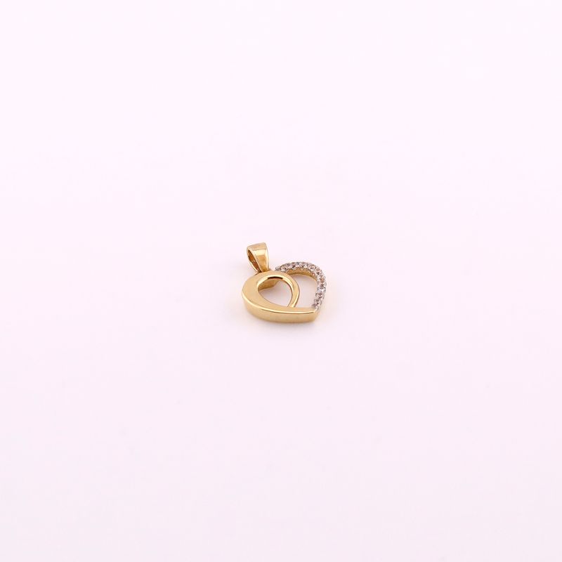 Dije Doble Corazon C/p  14k 1.2g