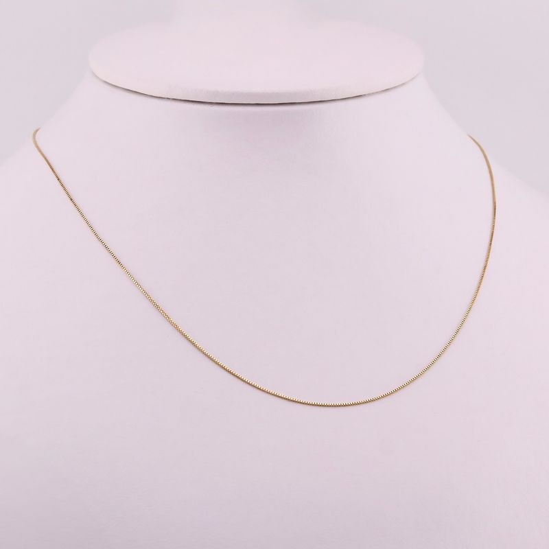 Cadena Cubo 14k 1.2g 50cm