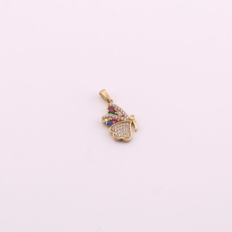 Dije Mariposa C/p Colores 14k 1.1g