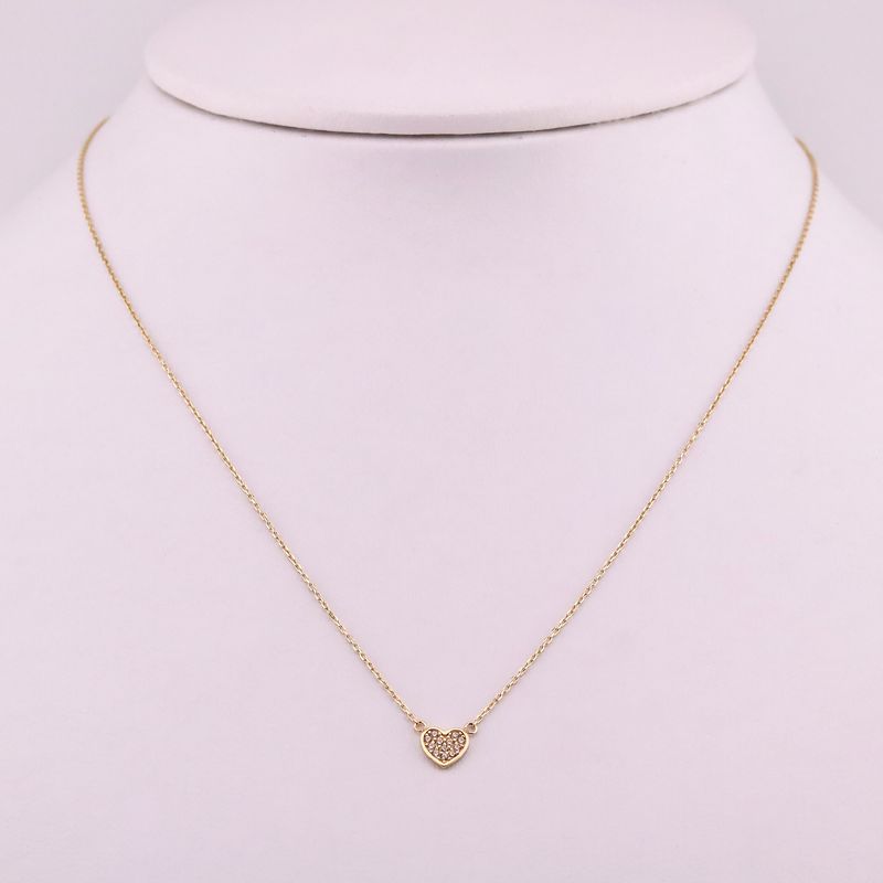 Gargantilla Corazon C/p 14k 1.32g