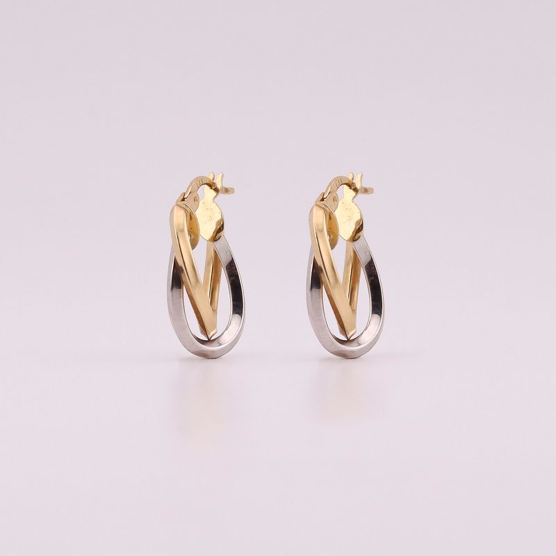 Arracadas Ovalo Tns. 14k 1.9g