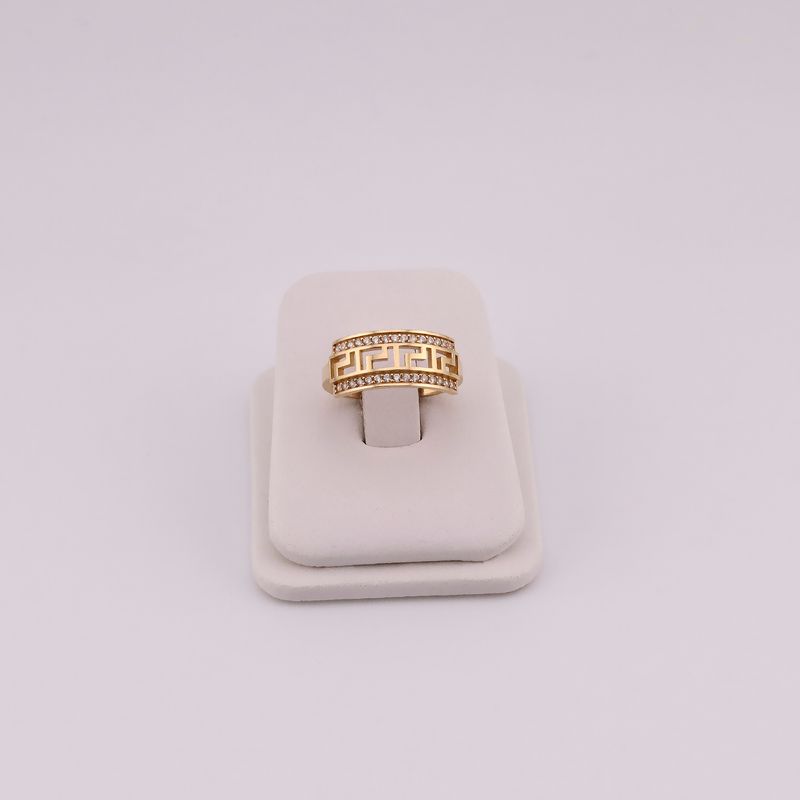 Anillo Griego C/p Bca 14k 2.8g #6