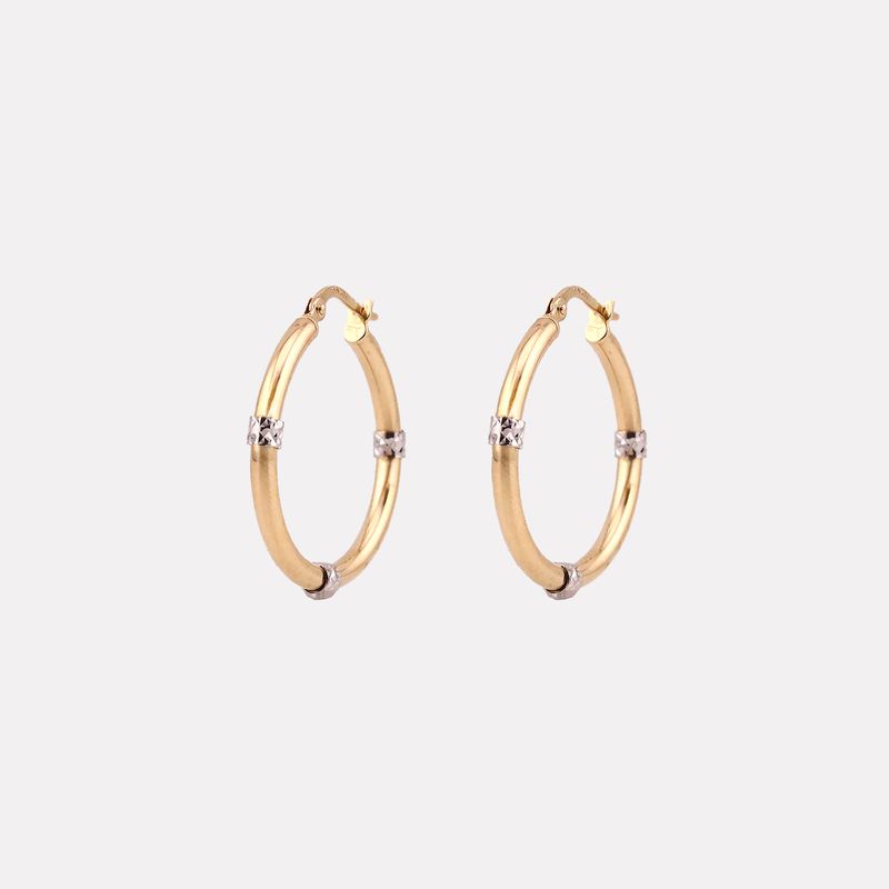 Arracadas Tubo C/relim 14k 2.2g