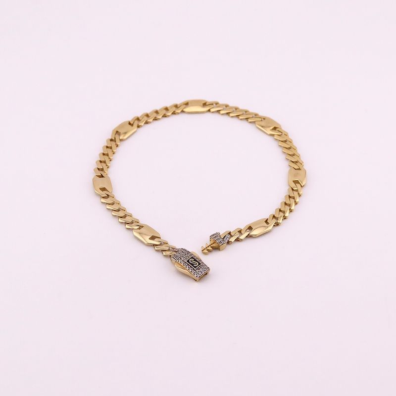 Pulso Monaco Chain C/p Bcas 14k 6.8g 21cm