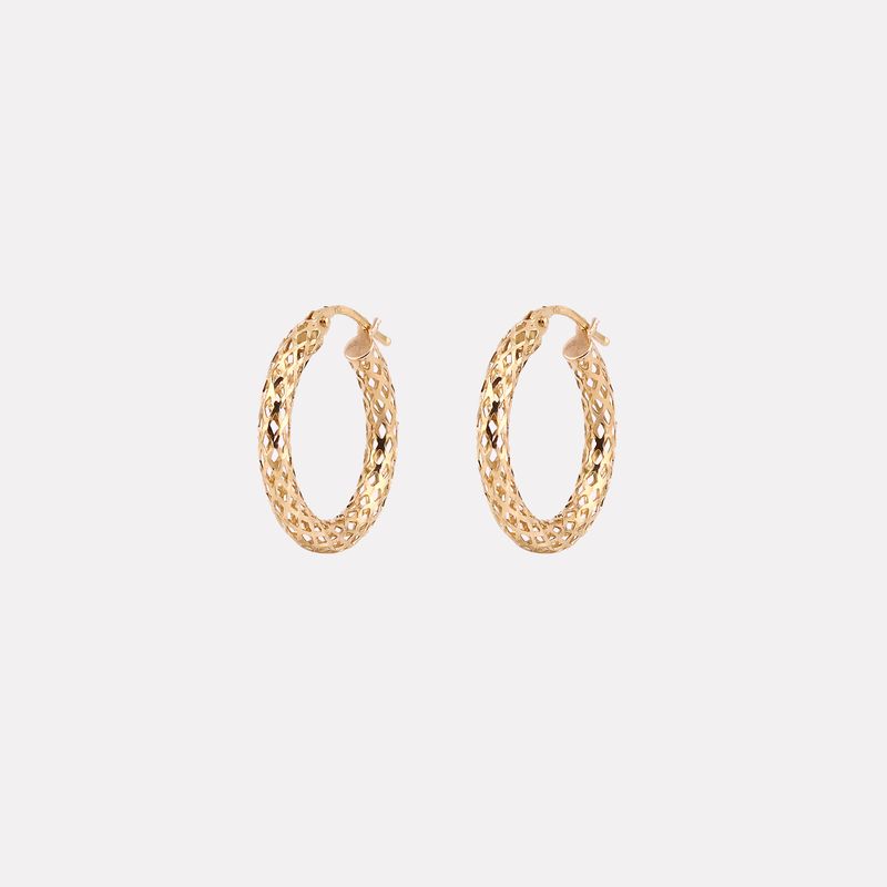 Arracadas Tejidas 14k 1.9g