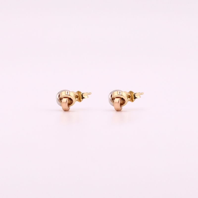 Aretes Circ. Tnos Enlazados 14k 1.5g