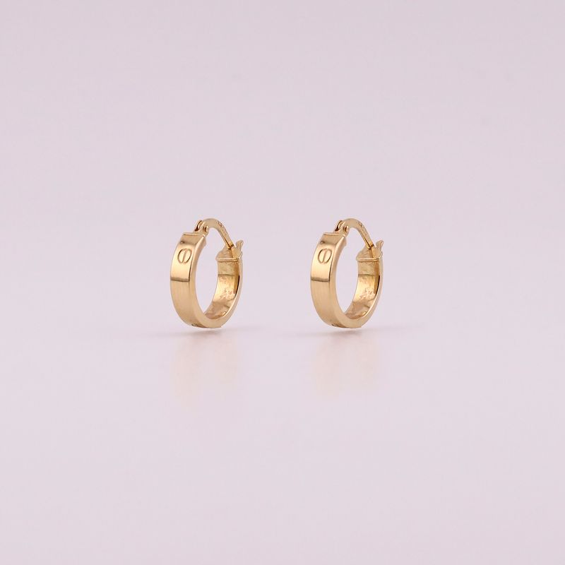 Arracadas Tipo Cartier Ch. 14k 1.1g