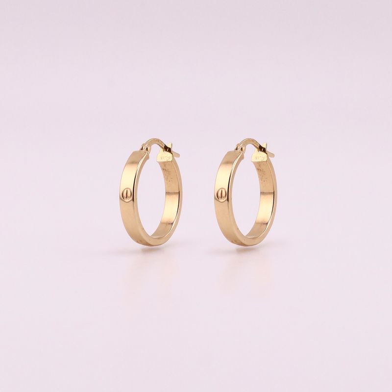 Arracadas Tipo Cartier Med 14k 1.5