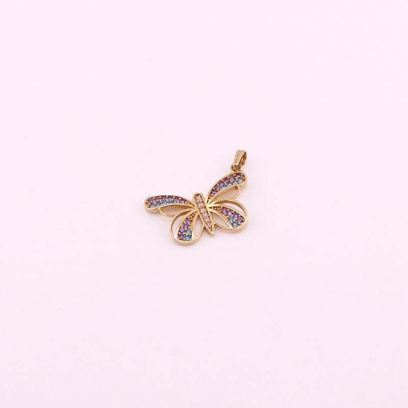 Dije Mariposa C/p Colores 14k 1.6