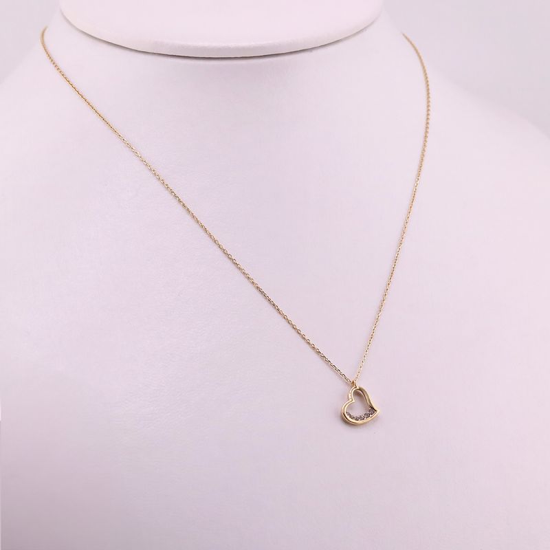 Gargantilla Corazon C/p Bcas 14k 1.7g