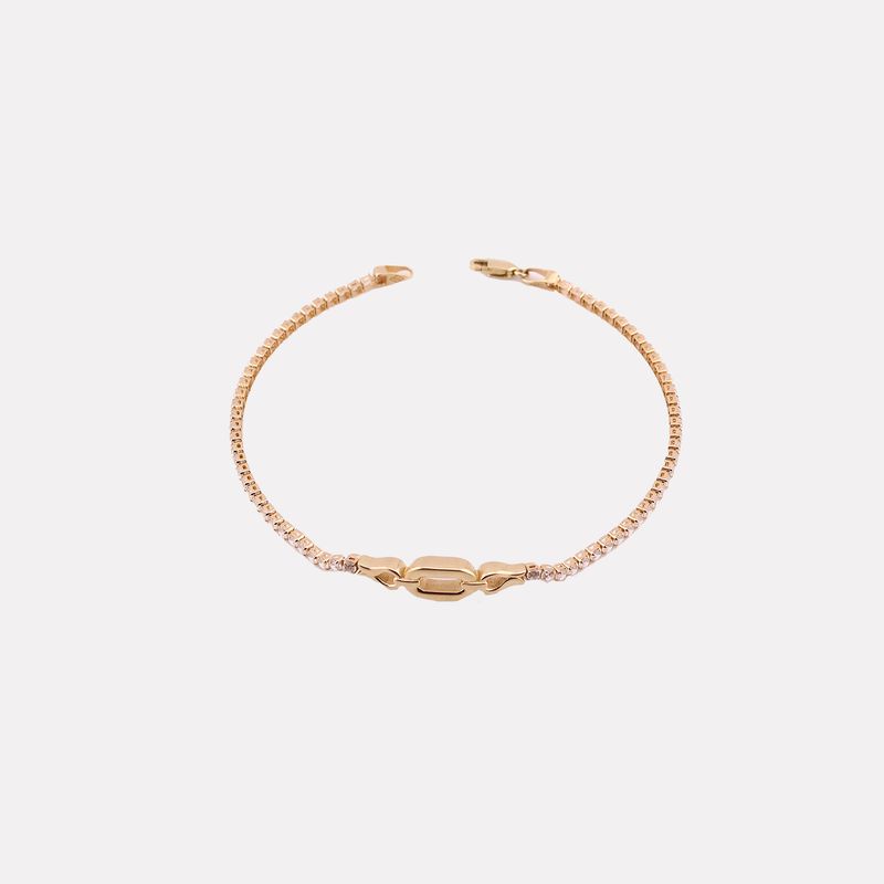 Pulsera Ovalo C/p Bca 14k 3.4g 17cm