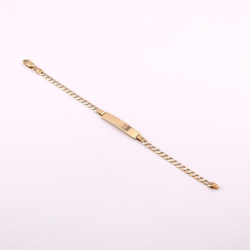 Esclava Eslab. Diamant. 14k 5g 16cm