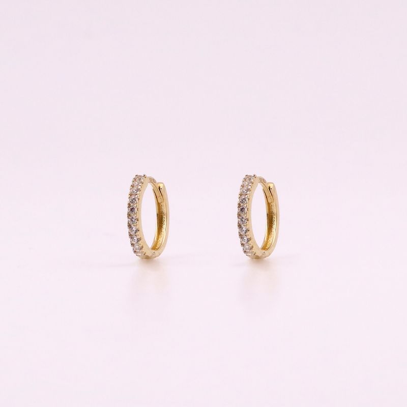 Aretes Grapa C/p Bca 14k 1.4g