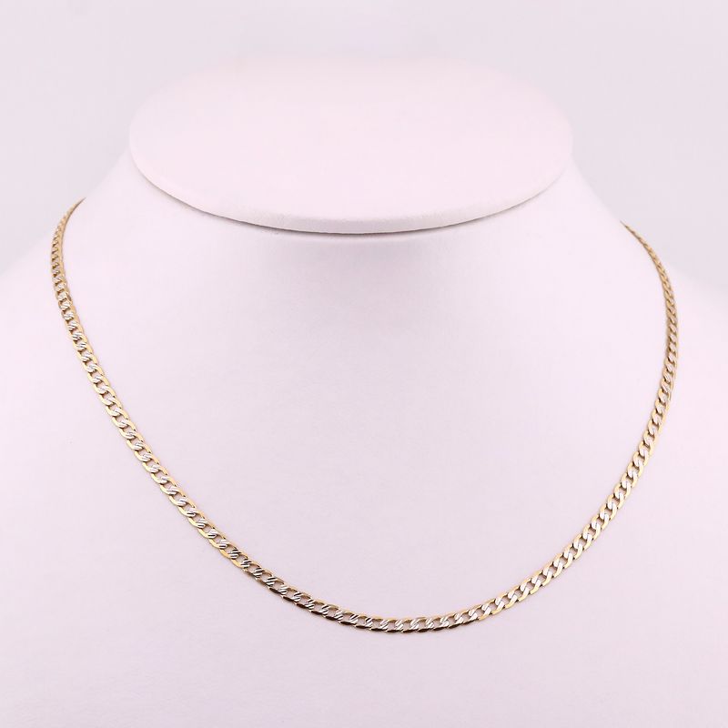 Cadena Eslabon Dimant. 10k 6.1g 55cm