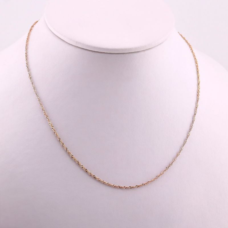 Cadena Torzal  Tnos 14k 1.7g 45cm
