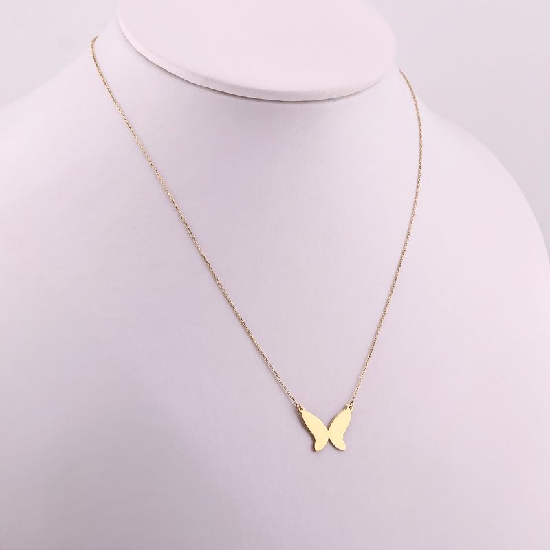 Gargantilla Mariposa Relim. 14k 1.7g