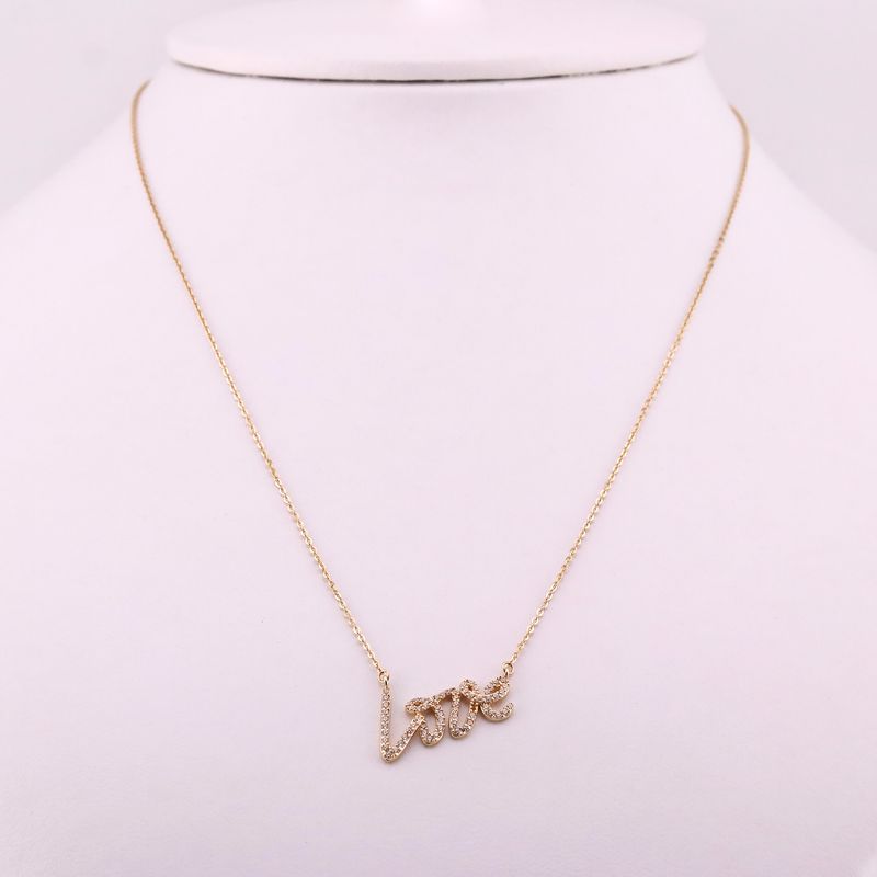 Gargantilla Love C/p Bcas 14k 2.1g