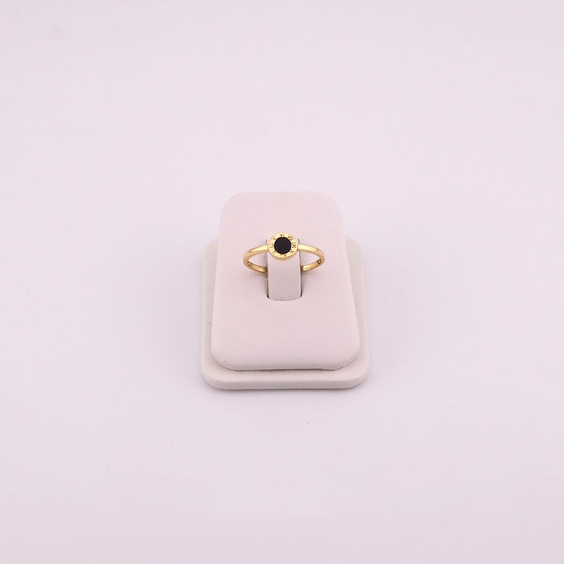 Anillo Circulo Negro 1.5g 1.5g #7