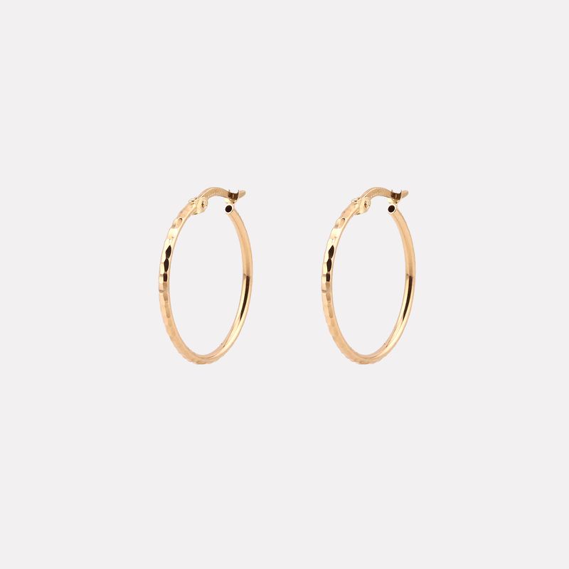 Arracadas Relimadas 14k 1.6g