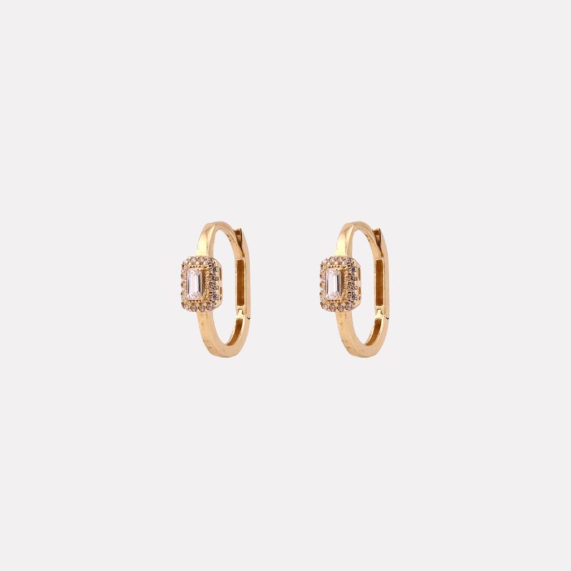 Aretes C/p Baguette Bca 14k 2.7g