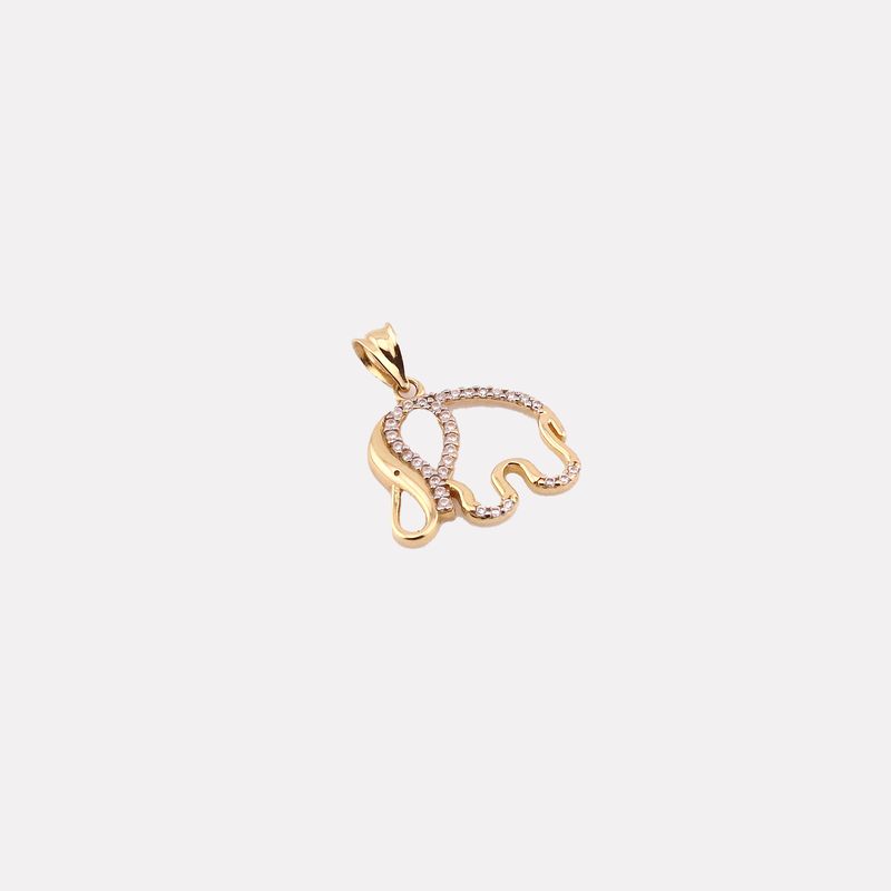 Dije Elefante Siluet. 14k 1.2g
