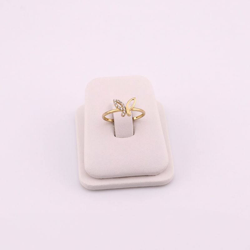 Anillo Mariposa 10k 0.8g #6