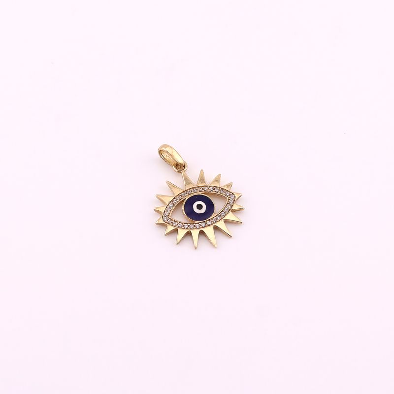 Dije Ojo Turco C/p Azul 14k 2.1g