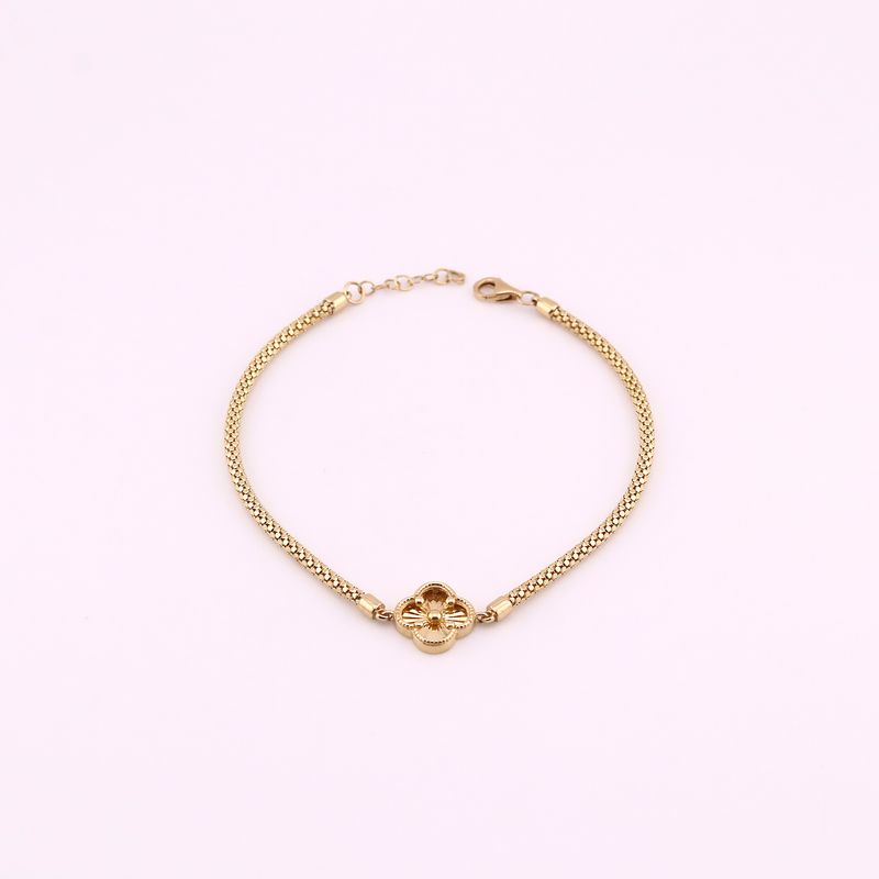 Pulsera Trebol Relim. 14k 4g