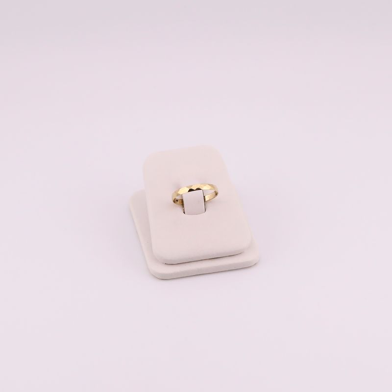 Anillo Factetado  14k 0.6g #5.5