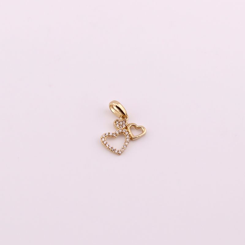 Dije Triple Corazon C/p 14k 0.9g
