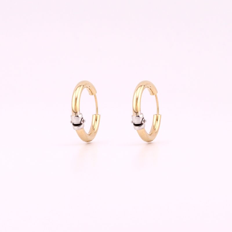 Arracadas Redonda 14k 2.4g