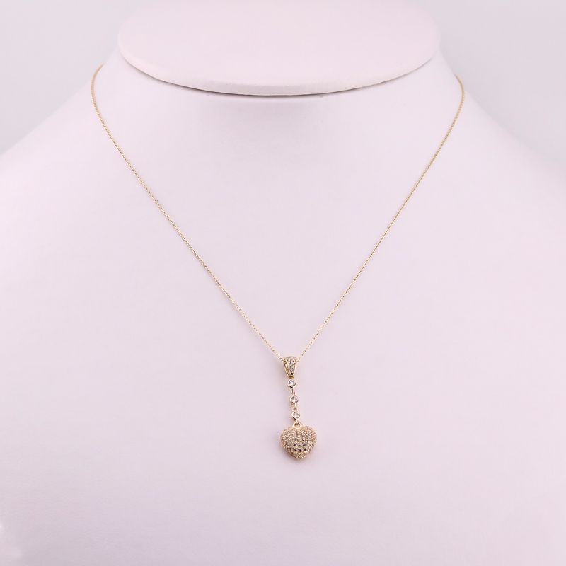 Gargantilla Corazon C/p 14k 2.2g