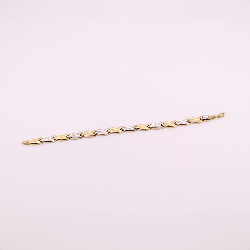 Pulso "x" Tnos 14k 6.9g 17cm