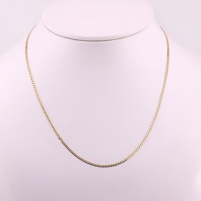 Cadena Eslabon Dimant. 10k 2.3g 45cm