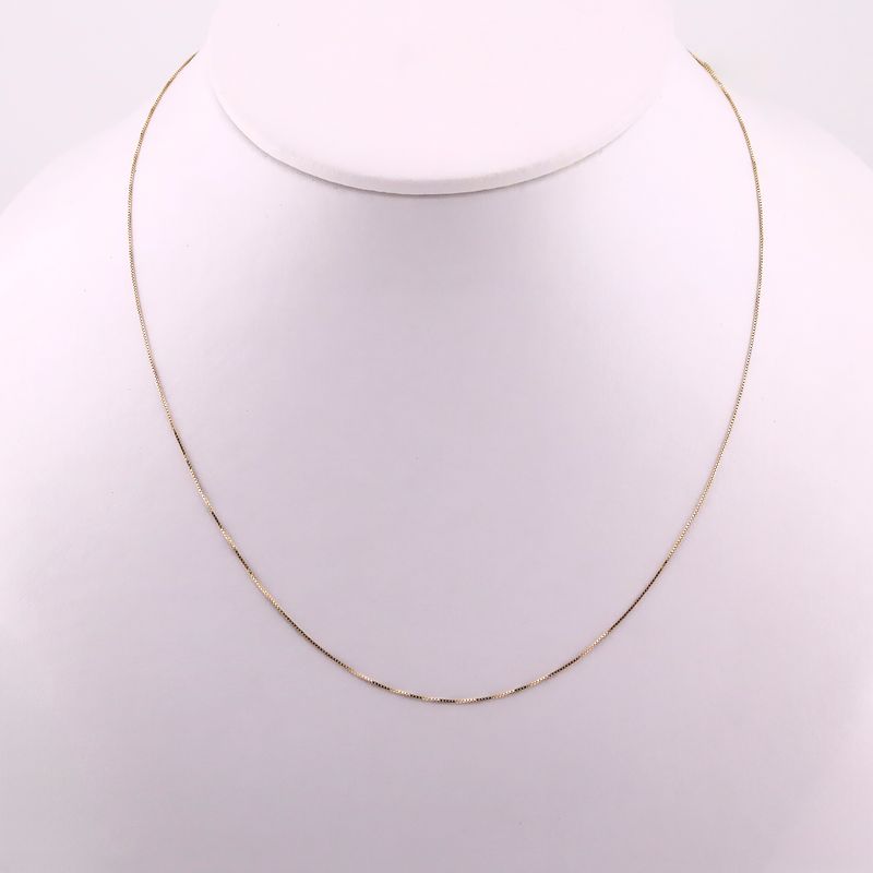 Cadena Cubo 14k 1g 45cm