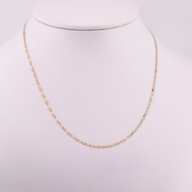 Cadena Mixta  14k 1.4g 45cm