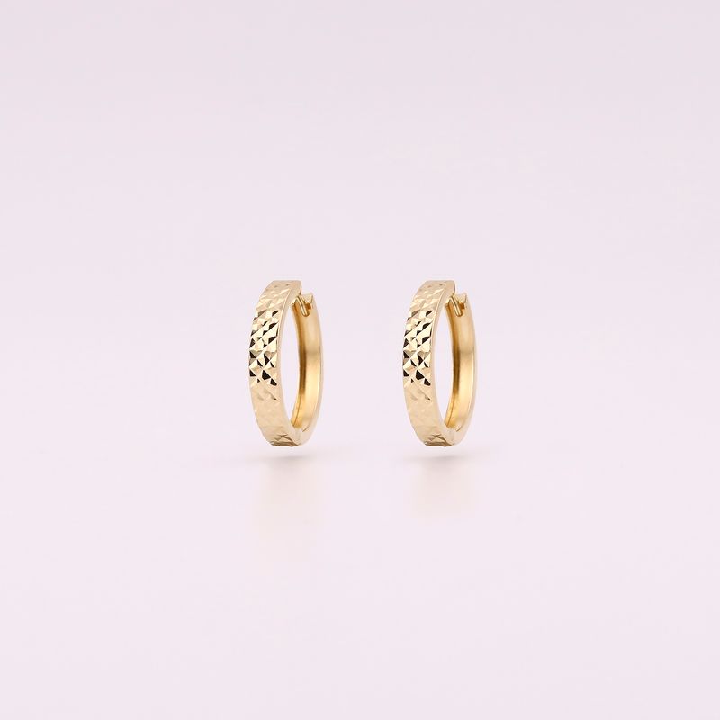 Huggie Diam. Cruzado 14k 1.7g