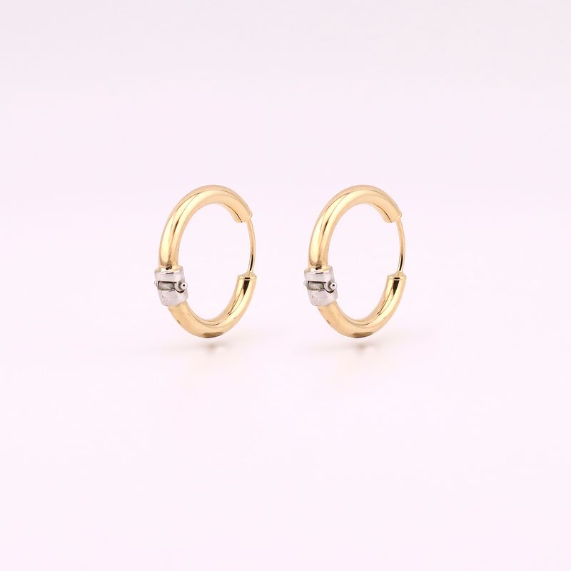 Arracadas Redonda 14k 2.4g