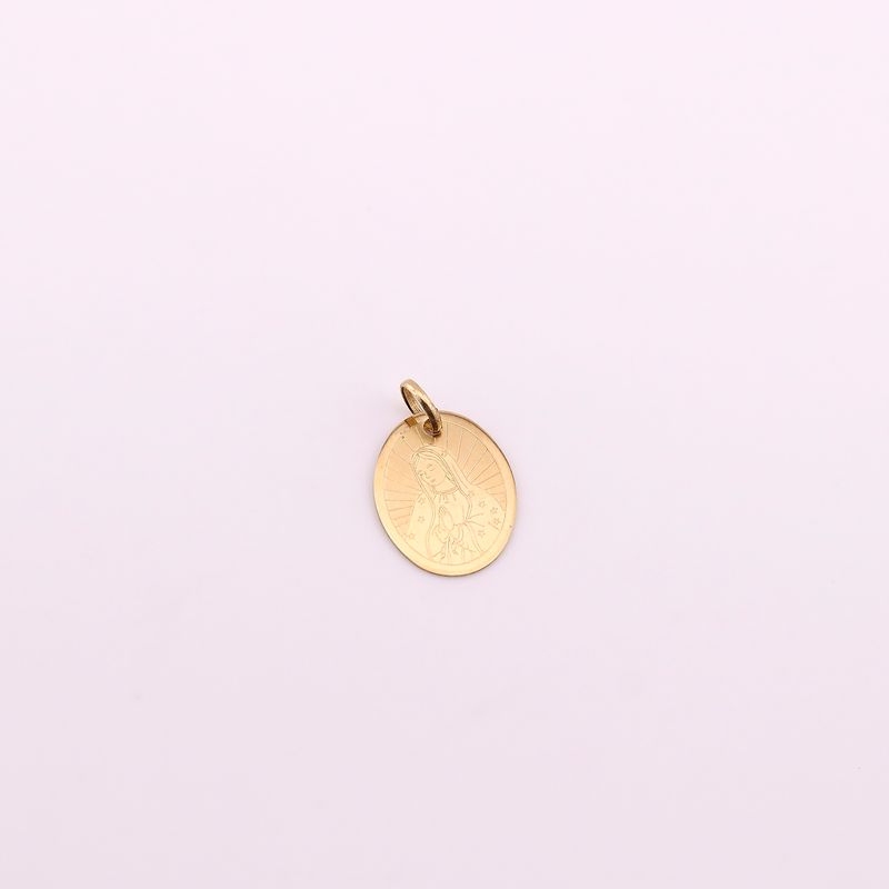 Dije Virgen Ovalo 14k 0.9g