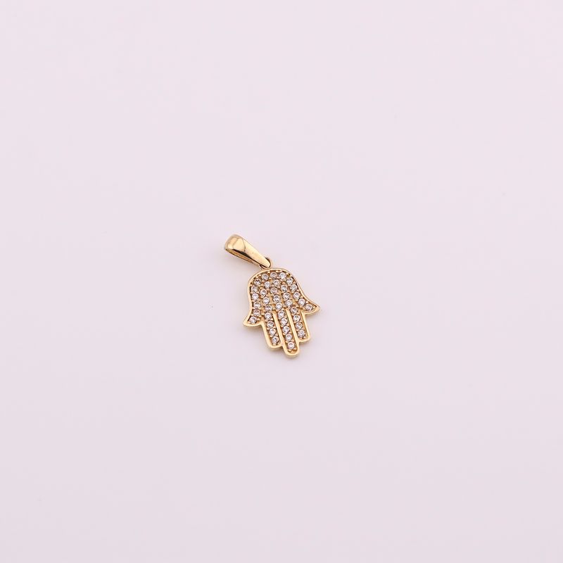 Dije  Mano Con Piedra 14k 1g