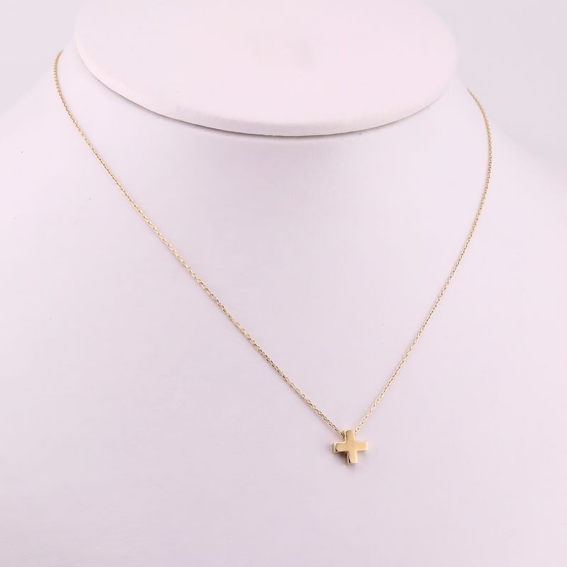Gargantilla Cruz Mini 14k 1.4g