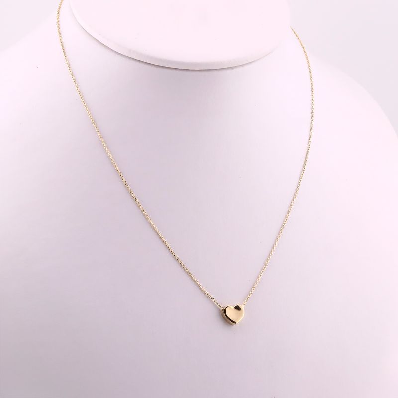 Gargantilla Corazon Liso 14k 1.9g