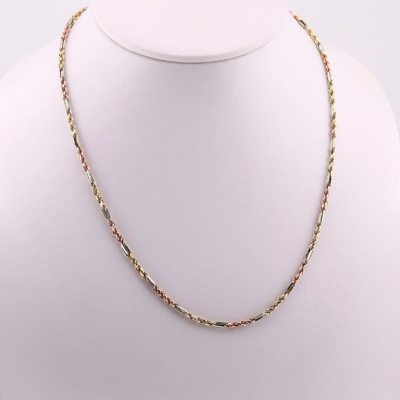 Cadena Figaro Tnos  14k 5.7g 50cm