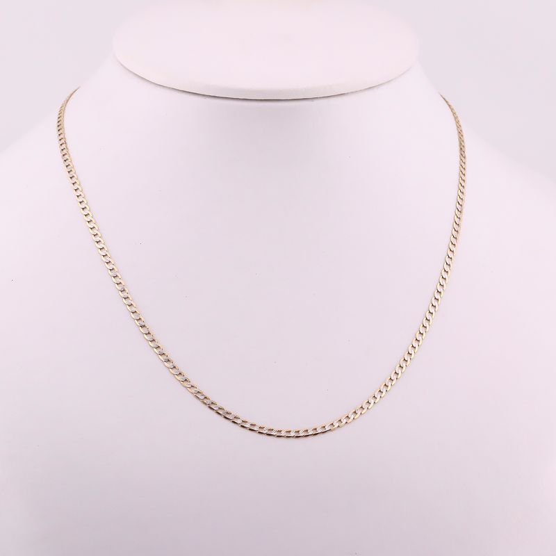 Cadena Eslabon Dimant. 14k 4.9g 60cm