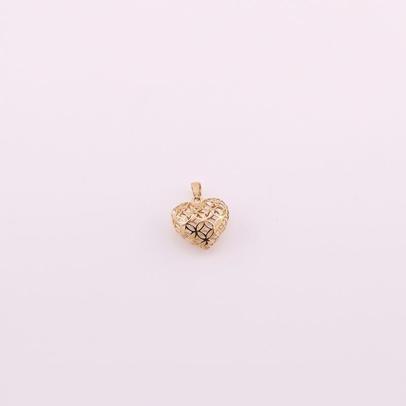 Dije Corazon Inflado 14k 0.8g