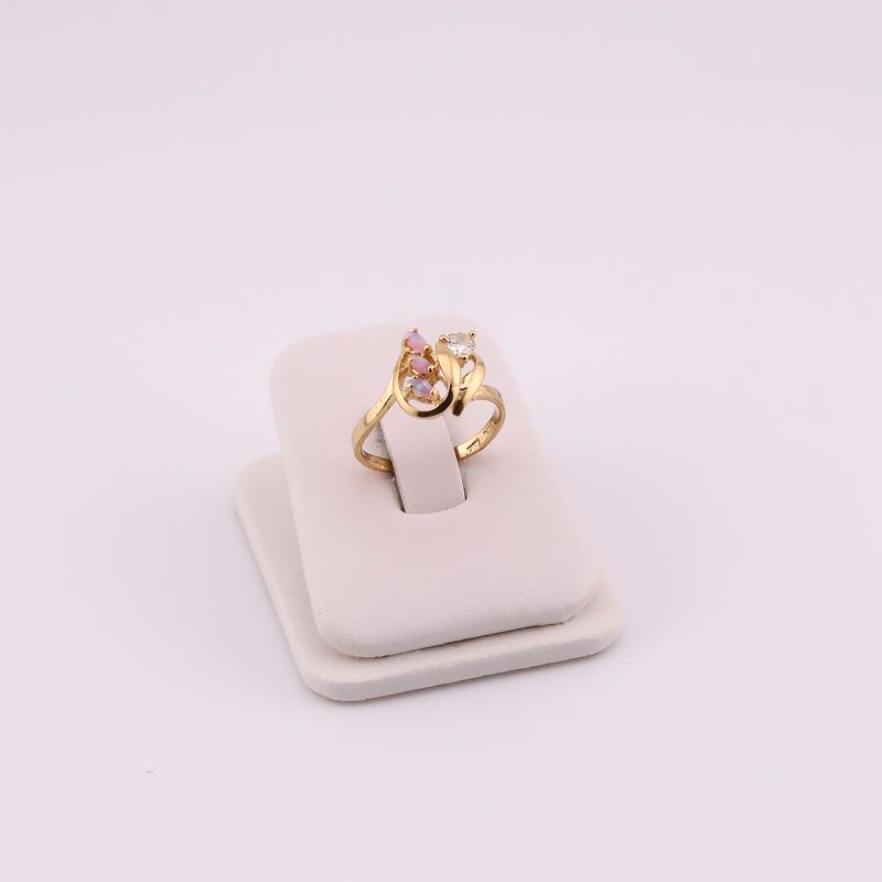 Anillo C/p Colores  14k 2.7g #7